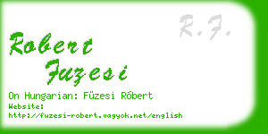 robert fuzesi business card