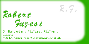 robert fuzesi business card